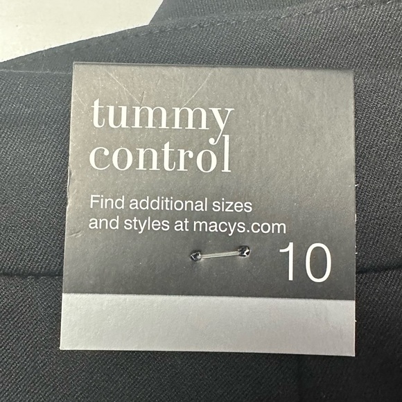 ALFANI Women's Deep Black Cropped Wide Leg Ankle Trousers SZ 10. - Picture 5 of 8